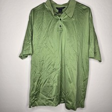 Brooks Brothers Men's XL Polo Shirt Green 100 Cotton Short Sleeve Collared