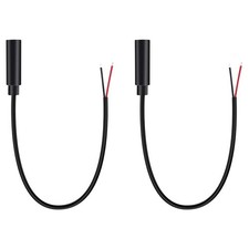 2-Pack 3.5Mm 1/8" Female Jack to Speaker Wire Bare Wire Pigtail TRS Stereo 3.5Mm