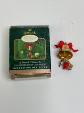 Hallmark A Friend Chimes In Mouse Bell Ornament 2000 K.O.C.C. Membership