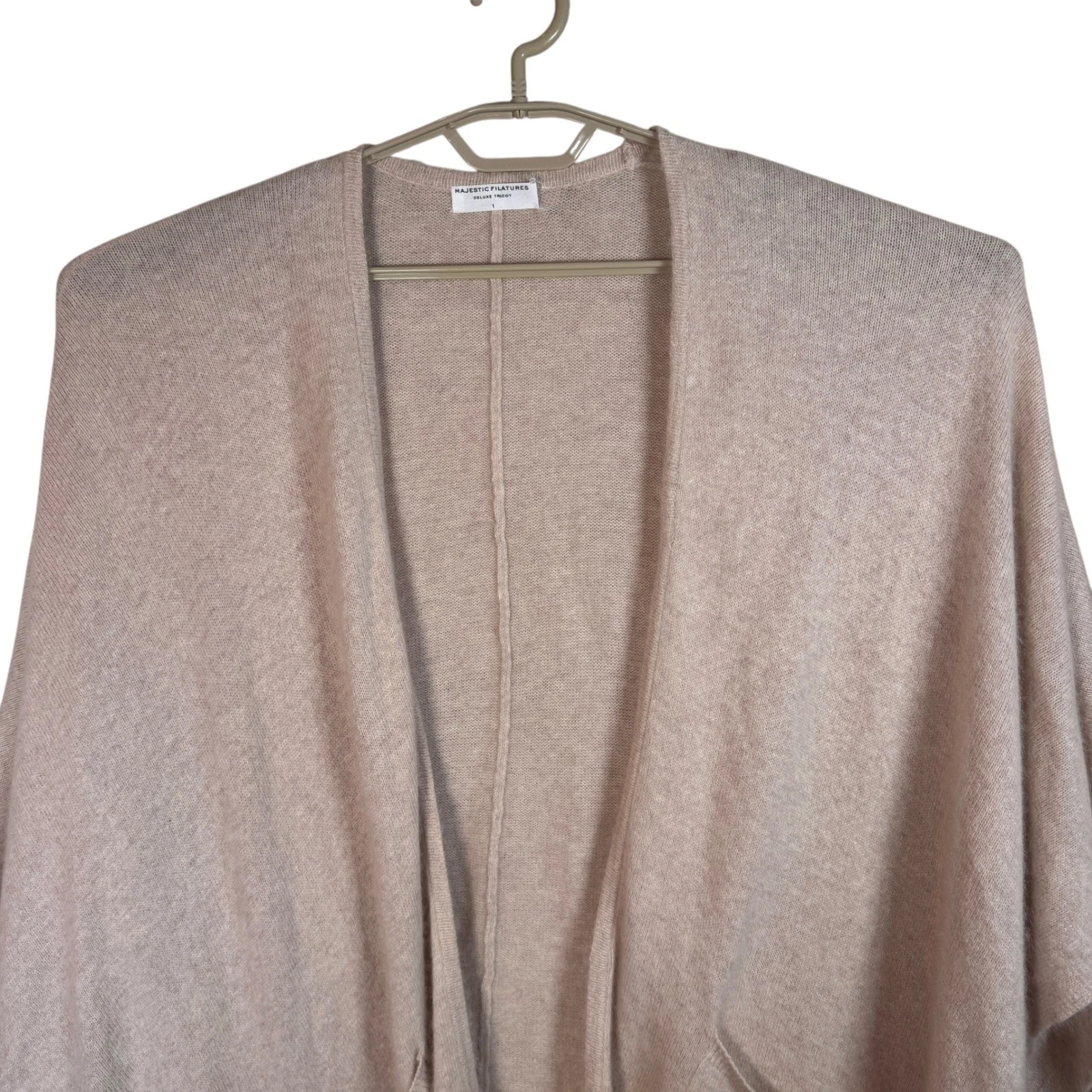 Majestic Filatures Deluxe Tricot Womens Raccoon Shawl Wrap Poncho Layering Cozy
