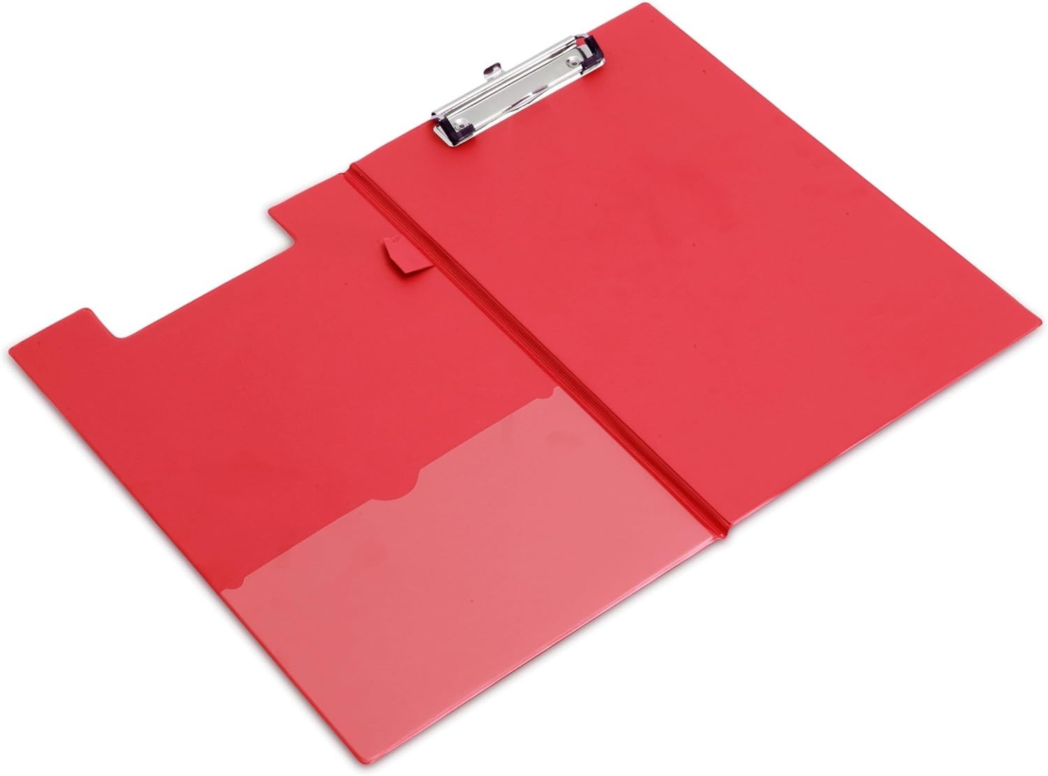 Rapesco A4+ Foldover Clipboard with Film Pocket, PVC, Red VFDDB0R3