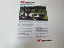 Ingersoll-Rand DD-125HF Compactor Literature 2 Page