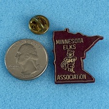 Minnesota BPOE Elks Club Lodge Association Gopher Plastic Pin Pinback #59134