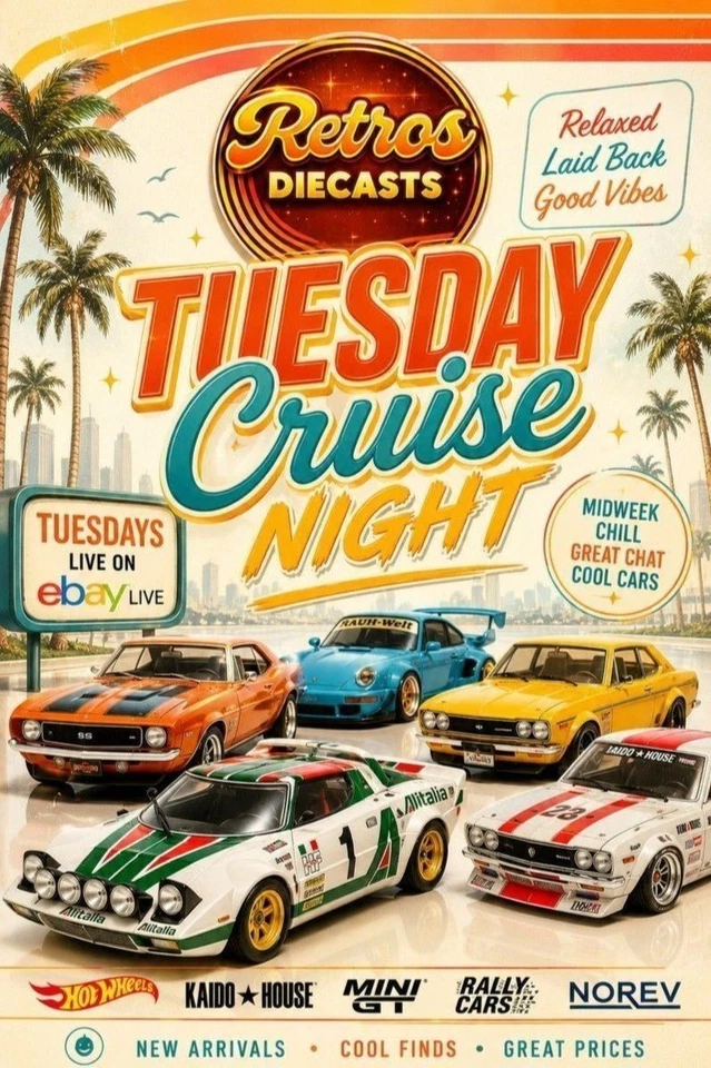 🚗 Tuesday Cruise Night | Hot Wheels Mainlines & Premiums