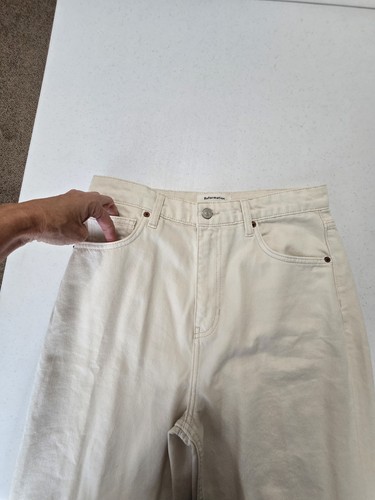 Reformation Wilder High-rise Wide-leg Jeans Cream Women's 30 New - Picture 8 of 12