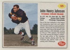 1962 Post John Henry Johnson #125 HOF 1m8