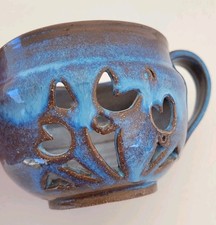 Robert L Morgan Studio Pottery Dorothy Mid Century Candle Holder Paper Tag MCM