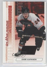 2003-04 ITG Action Game-Used Jerseys Ruby /500 Sami Kapanen #M-39 0c3