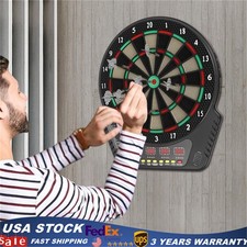 Electronic Dart Board with 27 Game Modes, LED Screens  Soft Tip Darts