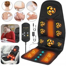 12V Massagesitzauflage Massagesitz mit Sitzheizung für Auto und Zuhause Schwarz