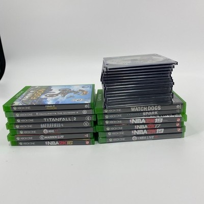 Microsoft Xbox One 360 Game Lot Bundle Games NBA 2K Madden Battlefield Untested