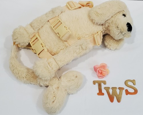 GoldBug 2 In 1 Harness Buddy Tan Puppy Dog Plush Child Safety Harness Backpack - Picture 7 of 9