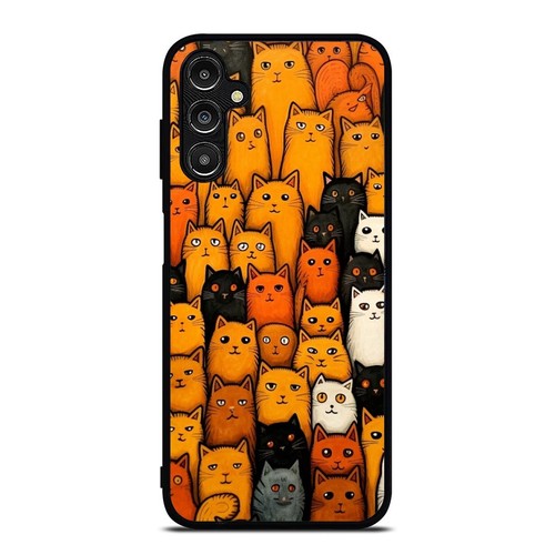 For Samsung A15 A16 S23 S24 S25 Ultra FE bunch cat ink lines Anti scratch Cover - 第 6/25 張圖片