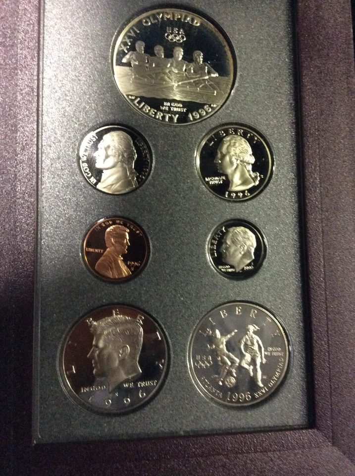 1996-S Prestige Proof Set of U.S. Coins in Mint Issued Display Wallet with COA - Image 2 of 4