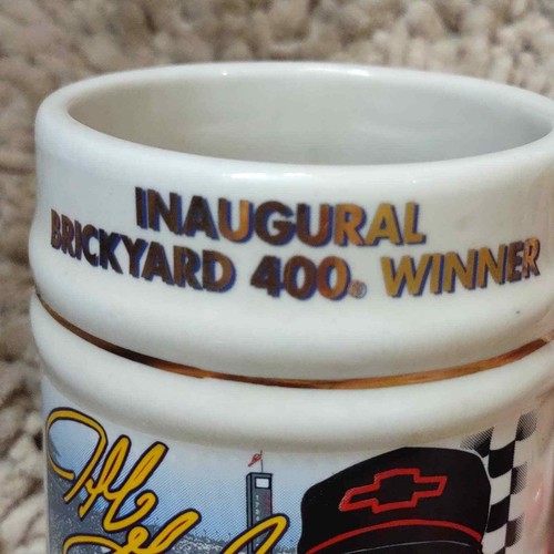 Jeff Gordon Inaugural Brickyard 400 Race Winner Beer Stein Stats Collectible - Picture 2 of 6
