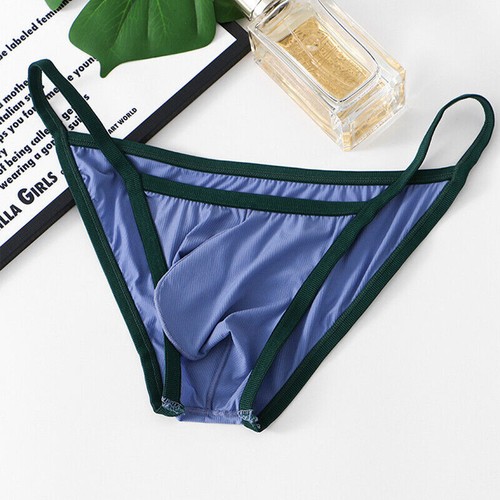 Herren Hoch Elastisch Tanga Tanga Slip Unterwäsche Atmungsaktiv Beutel Niedrig Höschen - Bild 10 von 18