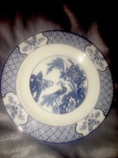 ANTIQUE WOOD & SONS BLUE  YUAN DESSERT /SALAD PLATE ENGLAND WOOD'S WARE