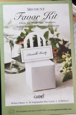 Gartner Studios CHAIR FAVOR BOX Kit - 50 count - GREEN / WHITE