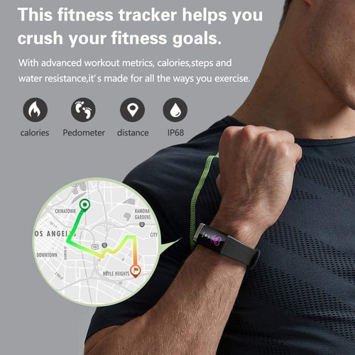 Bluetooth Sporty SmartWatch - Pedometer + Heart Rate Sensor + Call/SMS Notify - Picture 4 of 9