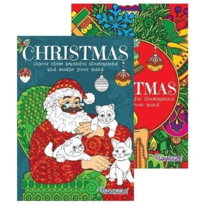 Christmas Colouring Book Adult Activity Fast shipping