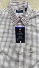 Chaps Elite Performance Shirt Stretch Collar Wrinkle Free Pink 16.5 33/34.  NWT