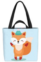 Fuchs Tierkinder Tasche Kinderzimmer Kinder Tiere Winter Weihnachten Tierbabys