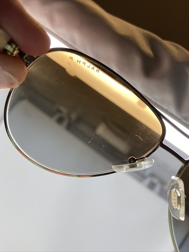 RALPH LAUREN RA 4004 101/t5 59/13/130 GOLD CREAM W/ BROWN FADE POLARIZED T238 - Picture 8 of 9