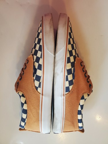 Radii Men size 9 navy blue white checker board low top FM1083 The Jax - Picture 7 of 12