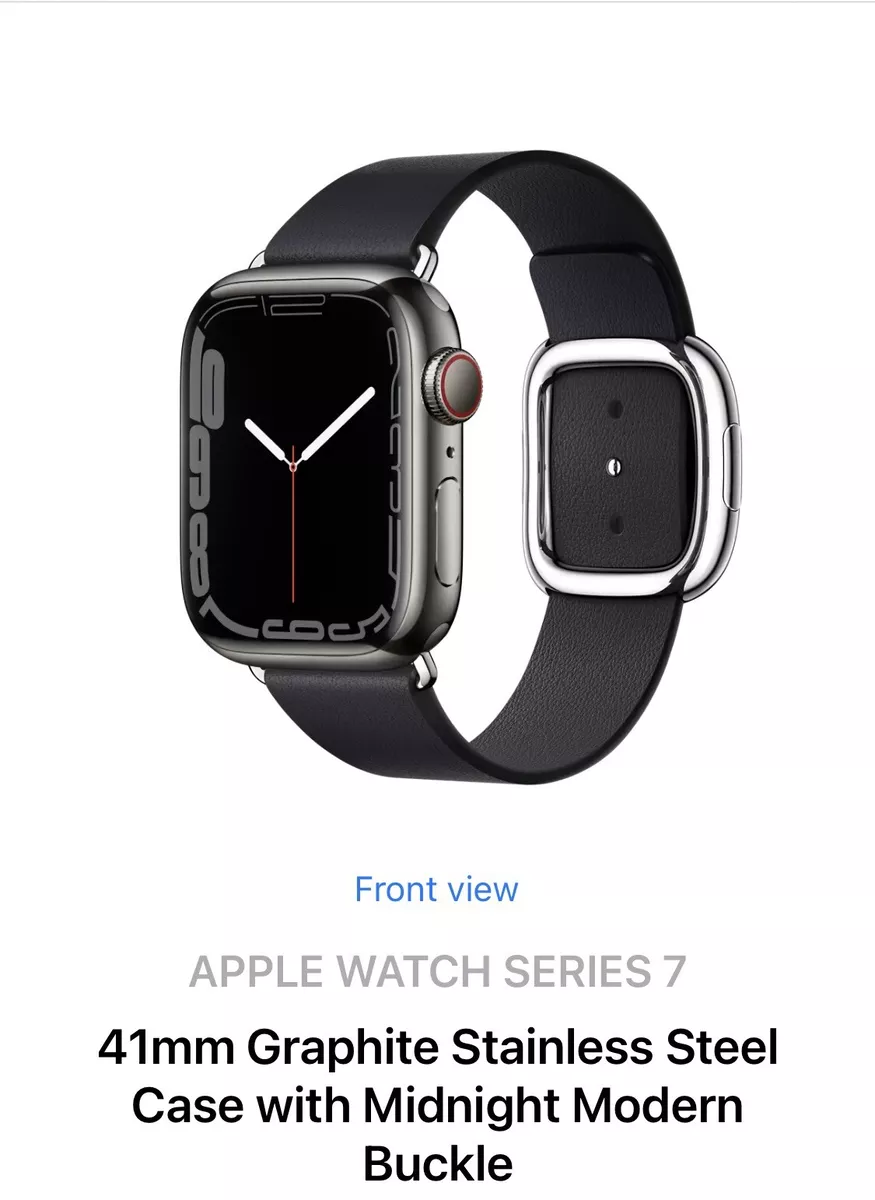 Apple Watch Series 7 GPS + Cellular, 41mm Graphite Stainless Steel Case