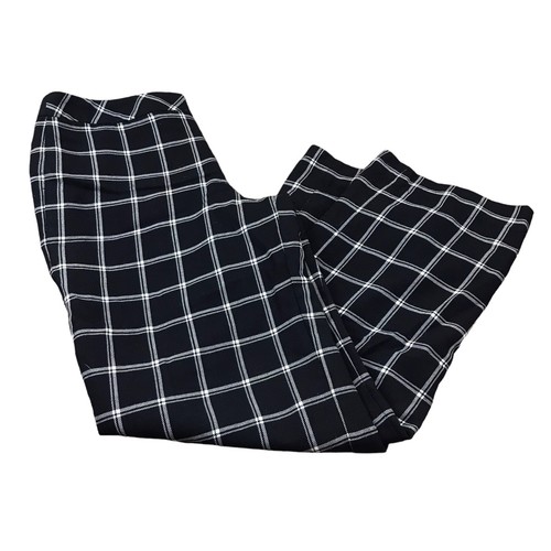 Pendleton Virgin Wool Darcy Trouser Pants Size 12 Windowpane Plaid Lined Career - Picture 5 of 10