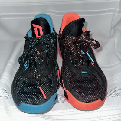 Adidas Big Kids Size Dame Ima Visionary Black Signal Pink Signal Cyan 