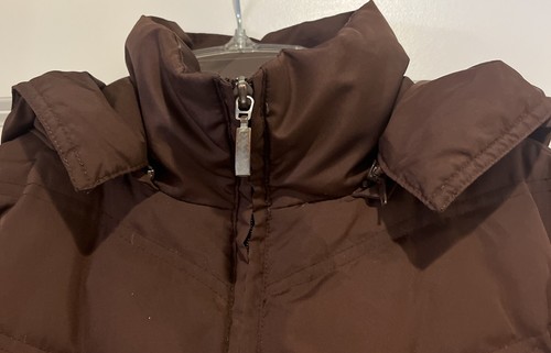 Maurices Motion Down Puffer Jacket Size L, Sweater Sleeves, Chocolate Brown - Picture 4 of 7
