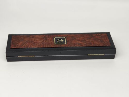 Vintage Elgin Brand Wood Tone Plastic Wrist Watch Box Only 10''L - Picture 3 of 11