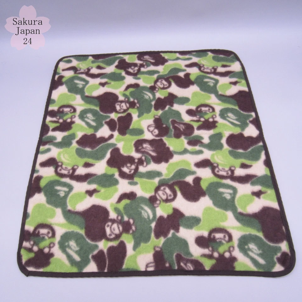 BAPE A Bathing Ape Mini Fleece Blanket Camo APE HEAD MILO 2007 SS Mag Free Gift - Image 4 of 4