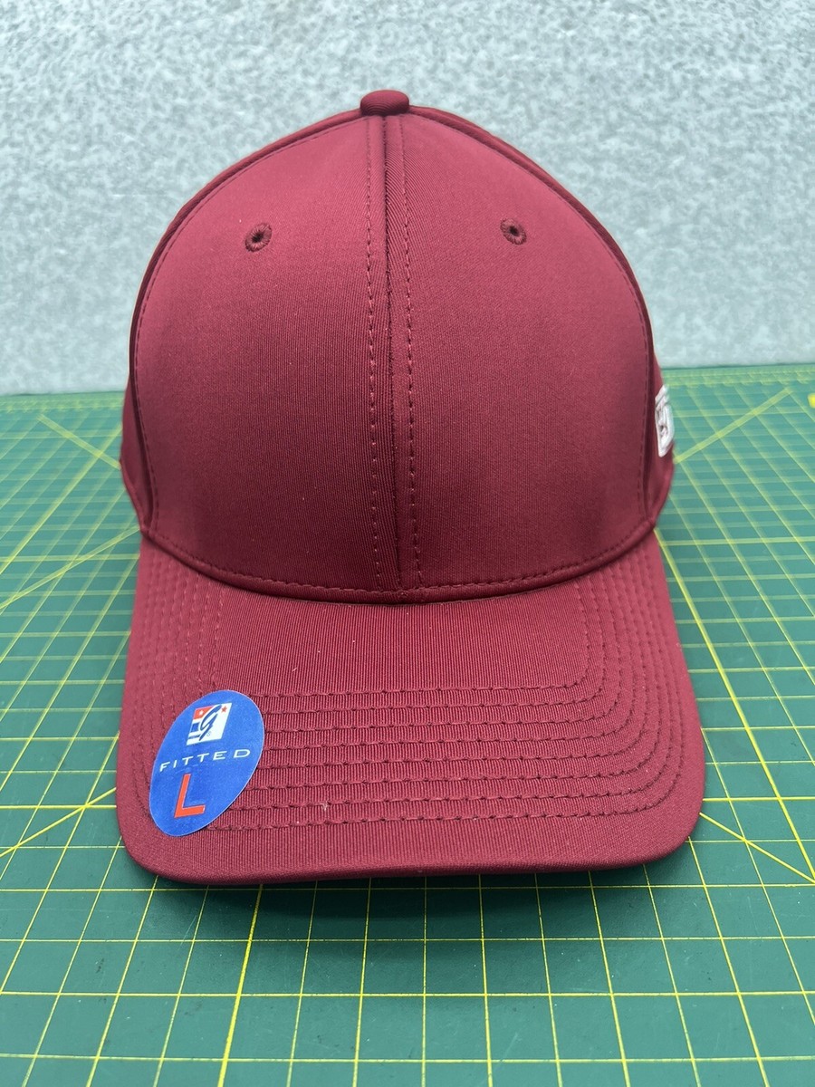 Blank Dark Red “The Game” Pro Flex Baseball Cap Hat - L - Brand