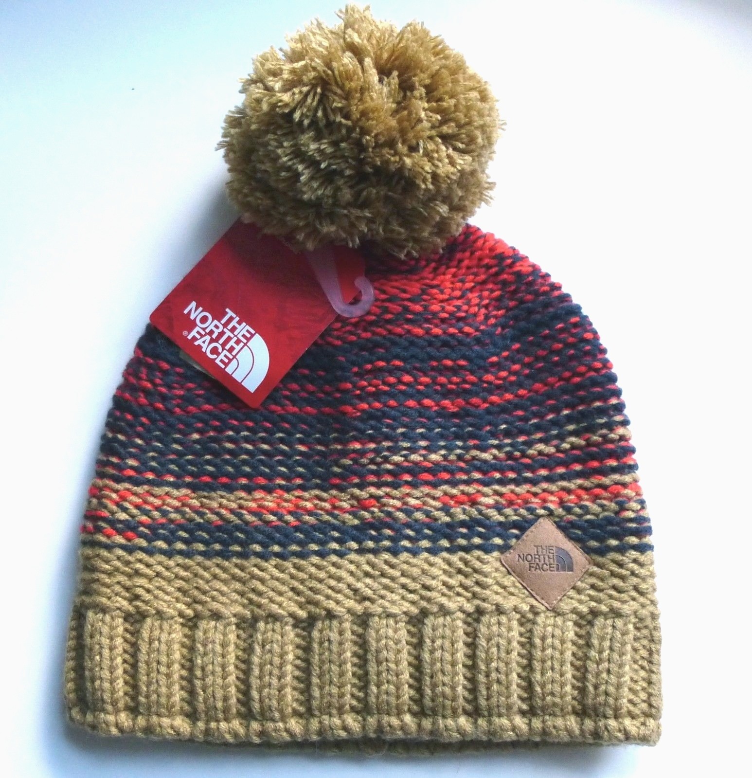Brand New THE NORTH FACE Urban Navy orange Bobble BEANIE Hat OSFA UNISEX NF33 Brand New THE NORTH FACE Urban Navy orange Bobble BEANIE Hat OSFA UNISEX NF33