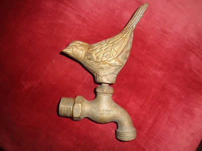 Brass Flora and Fauna Bird faucet spigot--new w/o tags-top quality wow