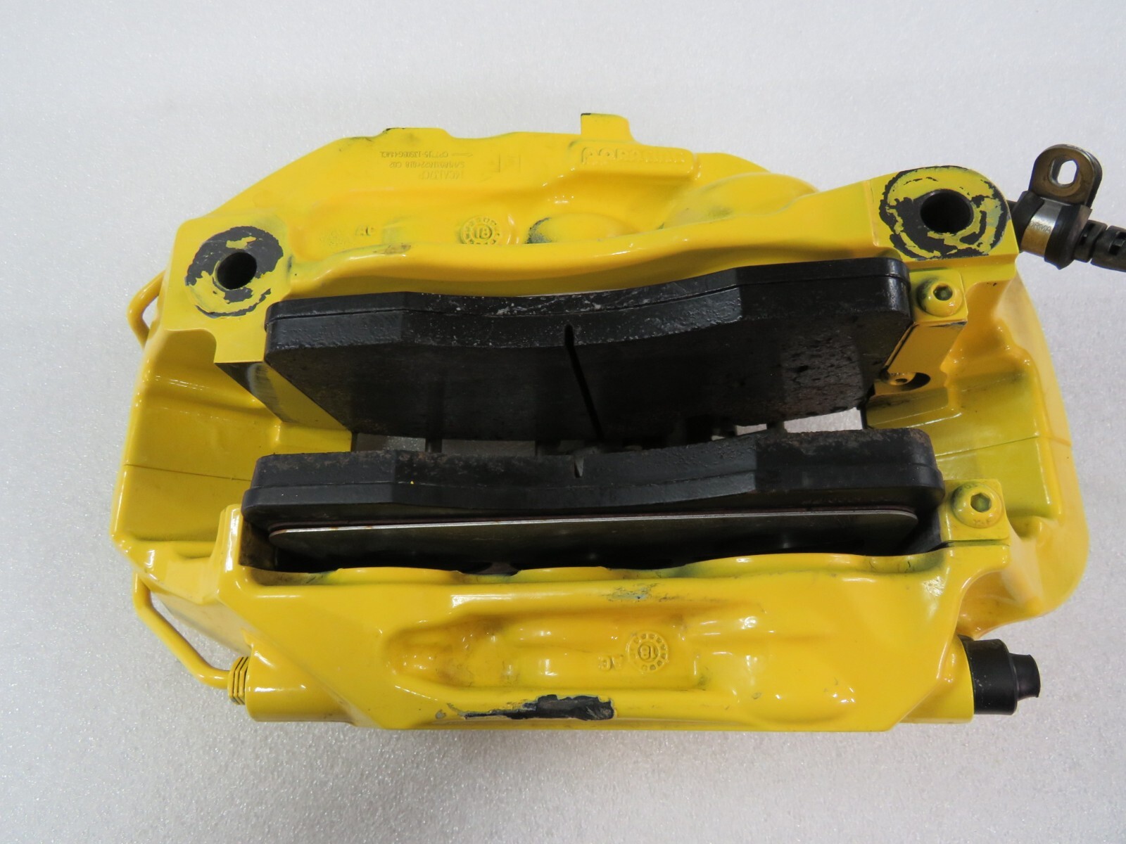 McLaren 720S, LH, Left, Front Brake Caliper, Yellow, Used, P/N 14CA086CP