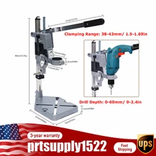 Bench Clamp Drill Press Stand Workbench Repair Tool For Hand Drills  2 Hole  TOP