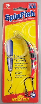 Yakima Bait SpinFish 3.0  SILVER FIRE STARTER  Lure NEW, Pre-Rigged BR2