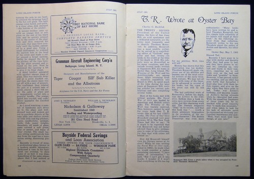 1961 LONG ISLAND NEW YORK HISTORY REV WAR HUNTINGTON TEDDY ROOSEVELT + GLEN COVE - Picture 2 of 6