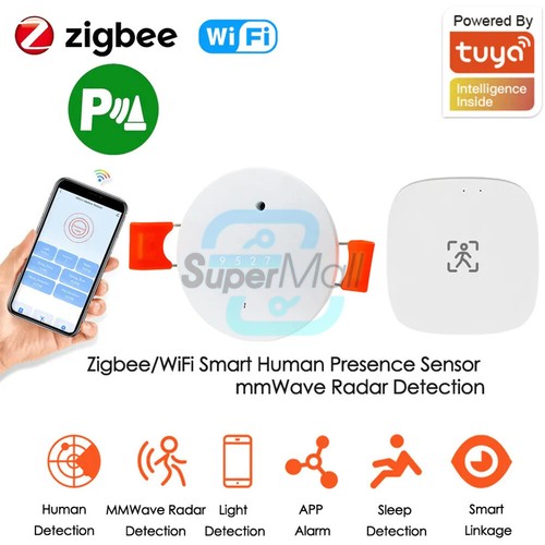 Smart Life Zigbee Human Presence Detector 5.8G/24G Tuya Wifi PIR Montion Sensor - Bild 2 von 22