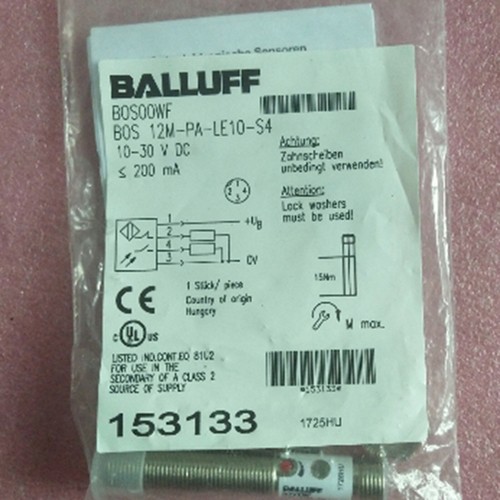 EIN NEUER BALLUFF photoelektrischer Schalter BOS 12M-PA-LE10-S4 schneller Versand - Bild 1 von 5