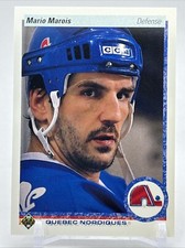1990 Upper Deck #8 Mario Marois Quebec Nordiques