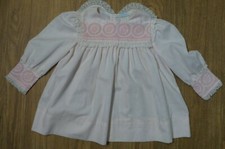 VINTAGE DARLING TAGGED NANNETTE PINK Embroidered Dress Young CHILD SIZE 4T