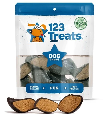 Filled Cow Hooves | Dog Dental Hoof Treats by 123 Treats