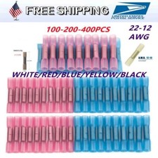 1000-50x Heat Shrink But Connector Waterproof Electrical Wire Marine Butt Splice