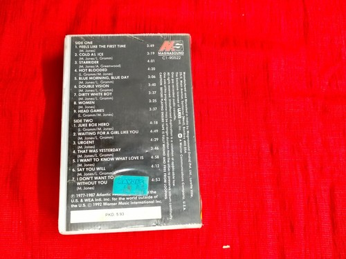 Foreigner The Very Best Of RARE orig Cassette tape INDIA indian Clamshell 1993 - Picture 3 of 4