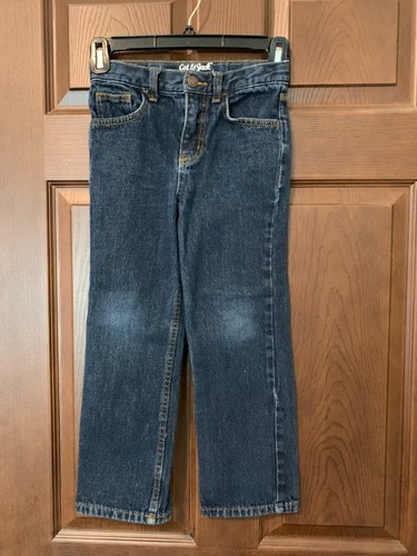 Cat & Jack Kids Girl Relaxed Straight Denim Jeans Size 7 - Picture 2 of 5