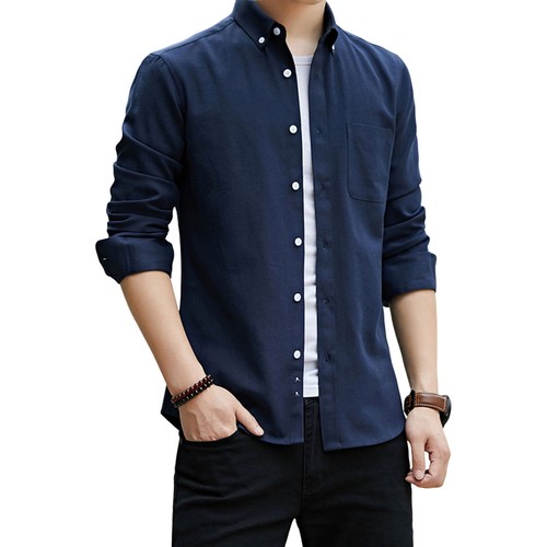 Mens Shirt Poplin Top Business Long Short Sleeve Formal Corporate Office Wedding - Picture 11 of 17